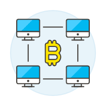 Crypto Network Illustration from UX Colors Set
