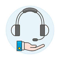 Call Center Headset 1 Illustration from UX Colors Set