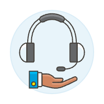 Call Center Headset 2 Illustration from UX Colors Set
