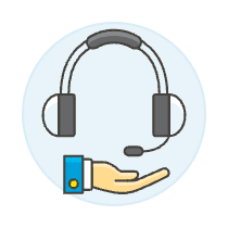 Call Center Headset 3 Illustration from UX Colors Set