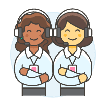 Customer Service 3 Illustration from UX Colors Set
