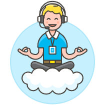 Customer Service Cloud 1 Illustration from UX Colors Set