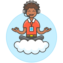 Customer Service Cloud 3 Illustration from UX Colors Set