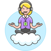 Customer Service Cloud 4 Illustration from UX Colors Set