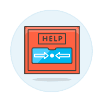 Emergency Button Illustration from UX Colors Set
