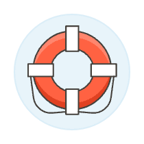 Lifebuoy Illustration from UX Colors Set