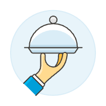 Room Service 2 3 Illustration from UX Colors Set