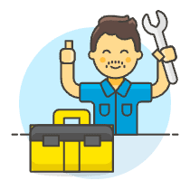 Engineer Tools 3 Illustration from UX Colors Set