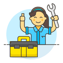 Engineer Tools 6 Illustration from UX Colors Set