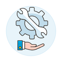 Tech Support Hand 1 Illustration from UX Colors Set