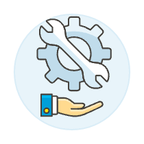 Tech Support Hand 2 Illustration from UX Colors Set