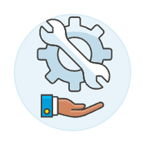Tech Support Hand 3 Illustration from UX Colors Set
