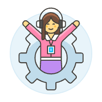 Tech Support User 1 6 Illustration from UX Colors Set