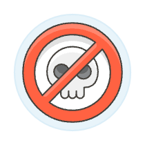 Dead Skull Illustration from UX Colors Set