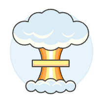 Nuke Explosion Illustration from UX Colors Set