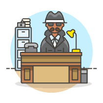 Detective Office 3 Illustration from UX Colors Set