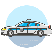 Police Car 1 Illustration from UX Colors Set