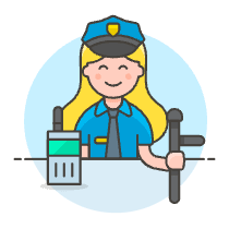 Police Officer 4 Illustration from UX Colors Set