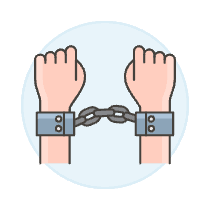 Handcuff Arrested 1 Illustration from UX Colors Set