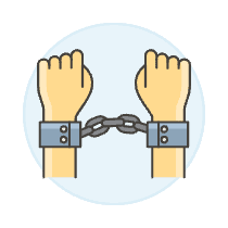 Handcuff Arrested 2 Illustration from UX Colors Set
