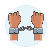 Handcuff Arrested 3 Illustration from UX Colors Set