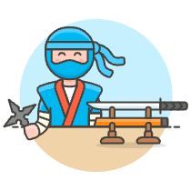 Ninja 1 Illustration from UX Colors Set