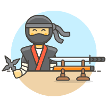 Ninja 3 Illustration from UX Colors Set