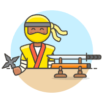 Ninja 5 Illustration from UX Colors Set