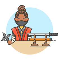 Ninja 6 Illustration from UX Colors Set