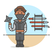 Ninja Weapons 4 Illustration from UX Colors Set
