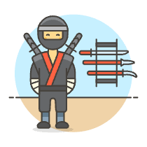 Ninja Weapons 5 Illustration from UX Colors Set