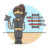 Ninja Weapons 6 Illustration from UX Colors Set