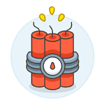 Dynamite Bomb Illustration from UX Colors Set