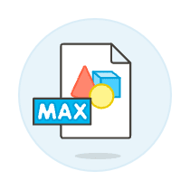 Max File Illustration from UX Colors Set