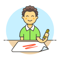 Artist Drawing 2 Illustration from UX Colors Set