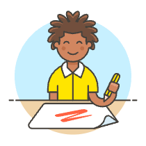 Artist Drawing 3 Illustration from UX Colors Set