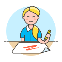Artist Drawing 4 Illustration from UX Colors Set