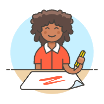 Artist Drawing 6 Illustration from UX Colors Set