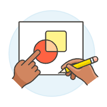 Draw Subtractive 3 Illustration from UX Colors Set