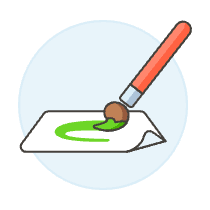 Brush Painting Illustration from UX Colors Set