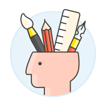 Design Head 1 Illustration from UX Colors Set