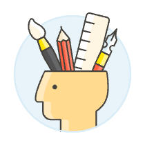 Design Head 2 Illustration from UX Colors Set