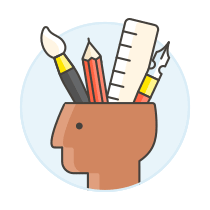 Design Head 3 Illustration from UX Colors Set