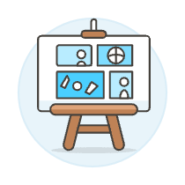 Storyboard Board Illustration from UX Colors Set