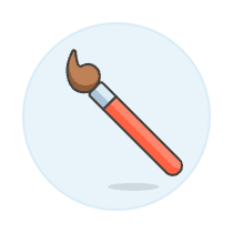 Paint Brush 1 Illustration from UX Colors Set