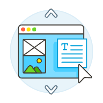 Ux Ui Text Layout Illustration from UX Colors Set