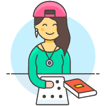 Braille Reading 5 Illustration from UX Colors Set