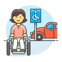 Disable Parking 5 Illustration from UX Colors Set