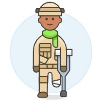 Disable Soldier 3 Illustration from UX Colors Set
