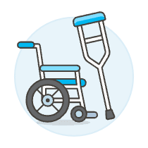 Mobility Aid Illustration from UX Colors Set